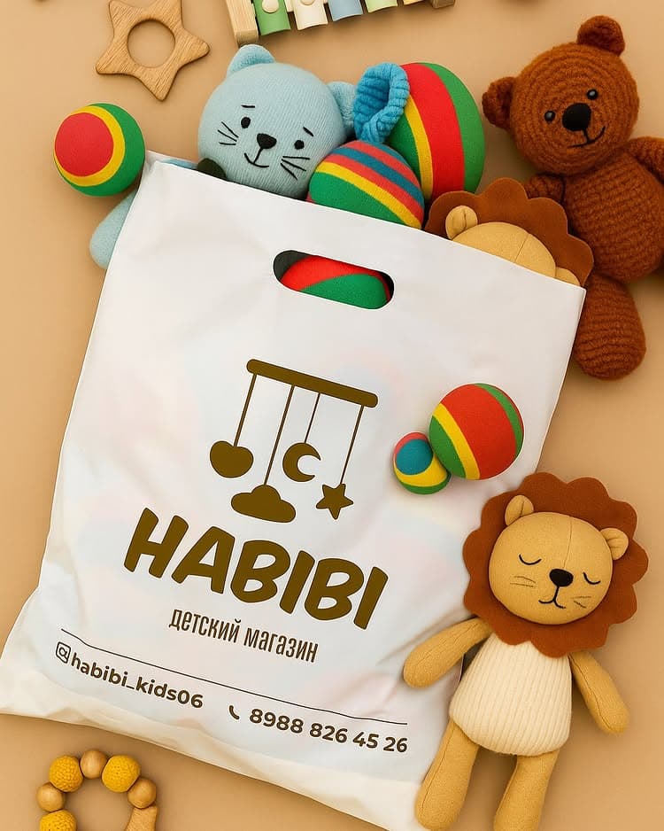 Пакет с логотипом HABIBI